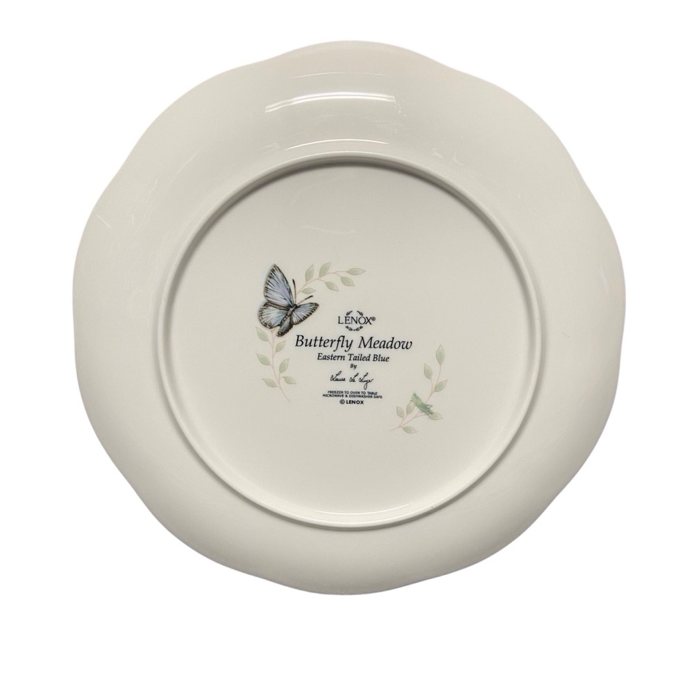 Butterfly Meadow Lenox Eastern Tailed Blue Butterfly Luncheon Plate Made In USA - Picture 5 of 7
